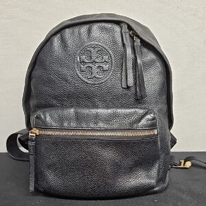 Tory Burch Black Leather Backpack